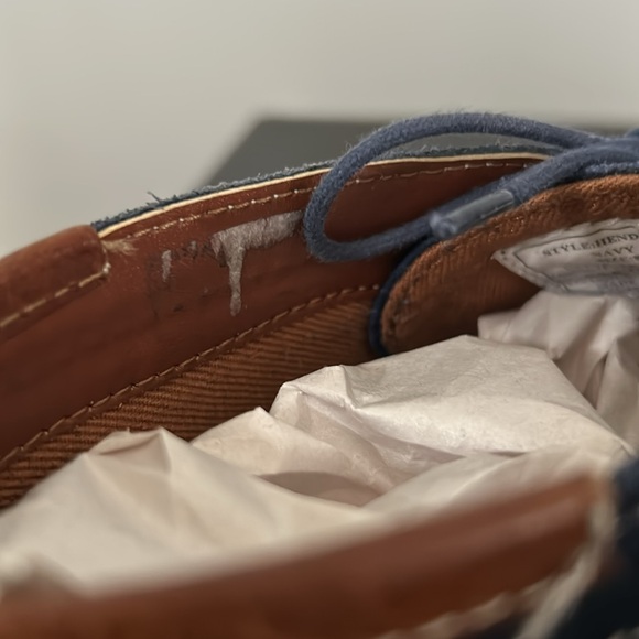 Steve Madden Blue Leather Hendrick Ankle Chukka Size 8 - Picture 9 of 11